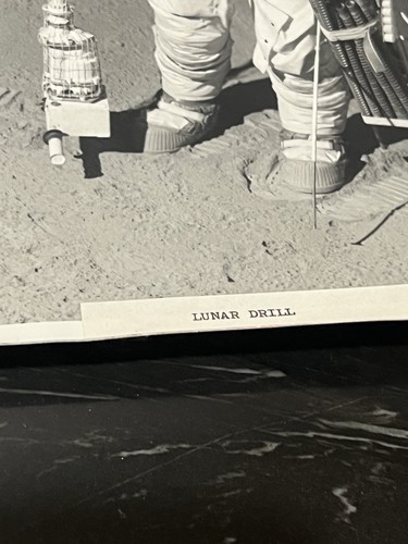 RARE NASA Lunar Drill Lot Of 2 Photos On Kodak Paper - Picture 7 of 19