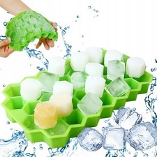 Eiswürfelform Silikon Eiswürfelbehälter Cu...