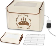 Folding Bread Proofing Box with Temperature Control (68-122°F) & 48H Timer, 5-La
