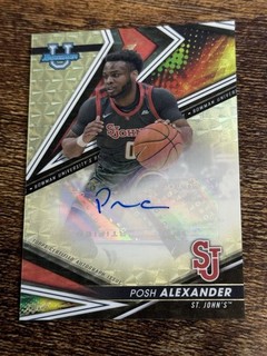 Posh Alexander 2022-23 Bowman U Basketball Superfractor 1/1 Auto St. John’s