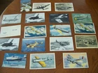 WW1 WW2 Era Military Postcard Lot 18 Total Military Planes Postmarked Patriotic