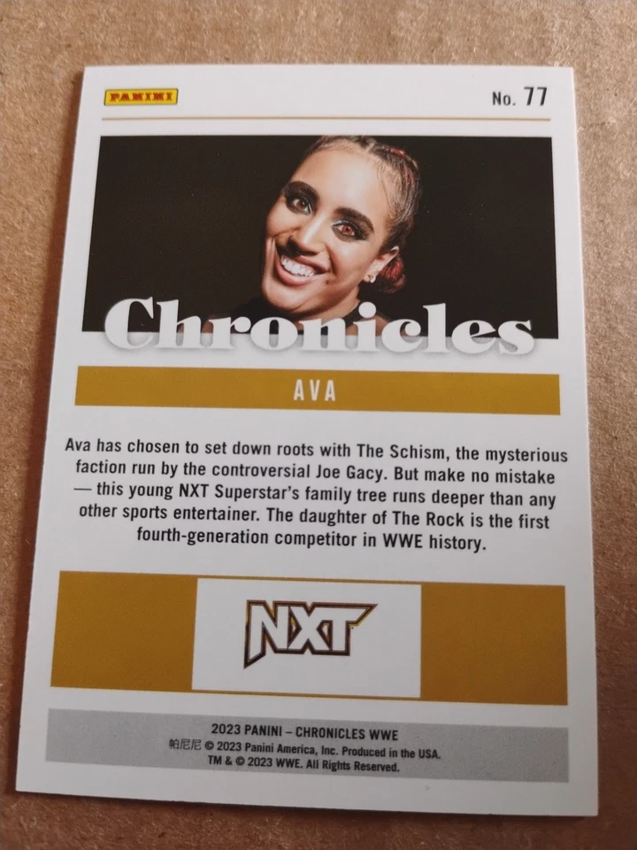 Ava 2023 Panini Chronicles Rookie Card # 77 Numbered To 75 - Image 2 of 3