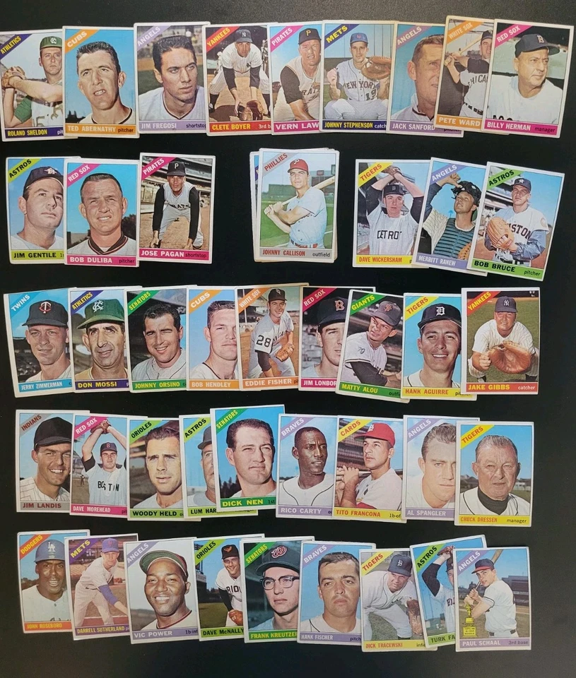 1966 Topps Baseball 74 Card Lot - Johnny Callison | Clete Boyer | More! - Image 3 of 4