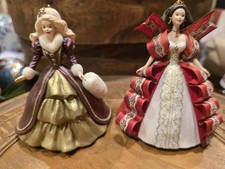 Holiday Barbie Set Of 2 Hallmark Ornaments 1996, 1997