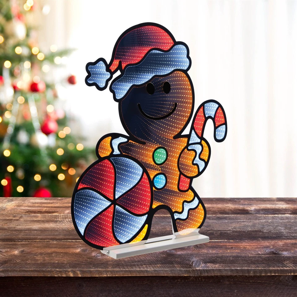 Peppermint Gingerbread Man Ekkolight 29.5"H - Image 2 of 2