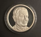 ONE TROY OZ .999 Fine Silver COIN BYRON NELSON HAMILTON MINT HOF LE 0275