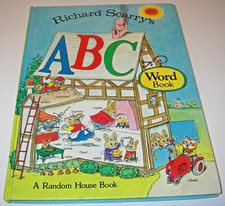 Vtg 1971 Richard Scarry's ABC Word Book Random House HC Educational Home School