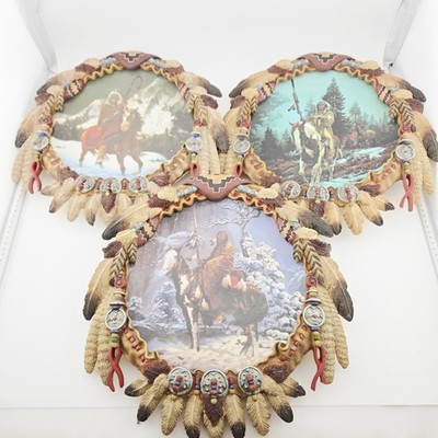 Hamilton Collection Mystic Warriors Schild Wandteller 3er Set