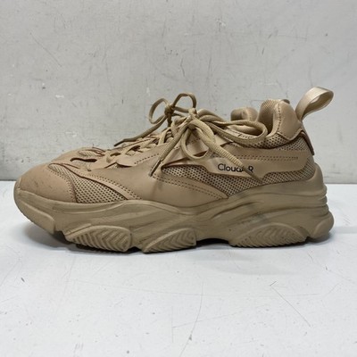 CloudAiR Beige Solid Chunky Sneakers Women Size 10