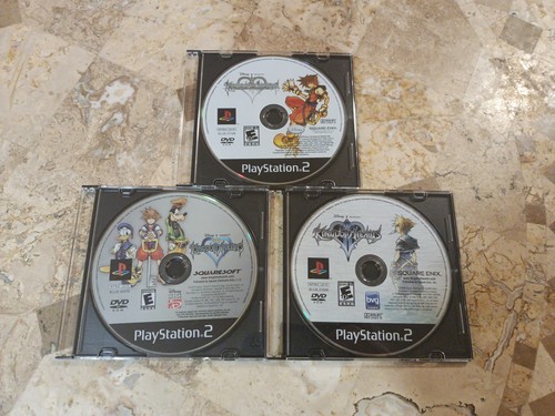 LOT KINGDOM HEARTS + 2 II + RE CHAIN OF MEMORIES ✨Playstation 2 PS2✨ Nice Shape - Foto 1 di 3