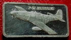 P-51 Mustang Aircraft Bar-World of Flight Set 1 oz.999 Silver-Hamilton Mint
