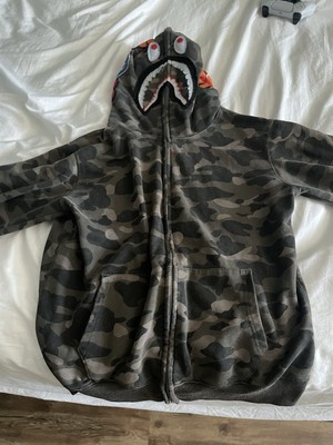 Bape Shark Hoodie Camo Full Zip Jacket