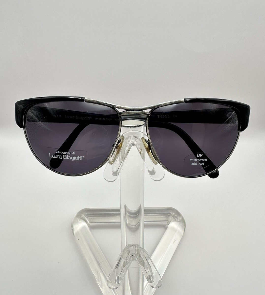 Vintage Laura Biagiotti T 654/S Oversized Sunglasses 60-15  display picture 2