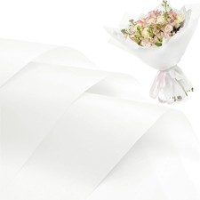 20 Sheets White Wrapping Paper Waterproof Translucent Korean Floral DIY