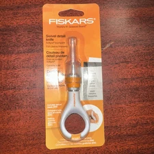 Fiskars Fingertip Swivel Knife-Orange/White 3314