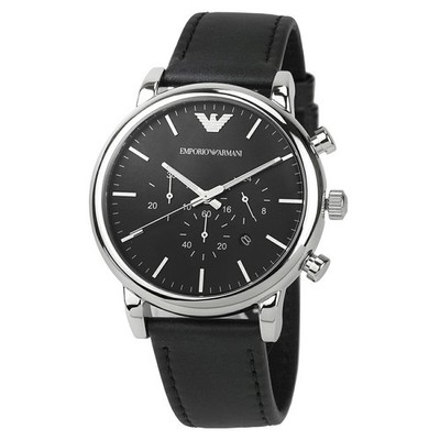 EMPORIO ARMANI Watch LUIGI AR1828 Men's Black | eBay