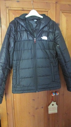 The North Face Herren schwarz wattierte, Kapuzenjacke Gr. Small super Zustand