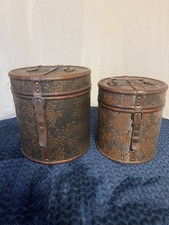 Vintage 1980-1990 12   101/2  Nesting Hat/vanity Boxes