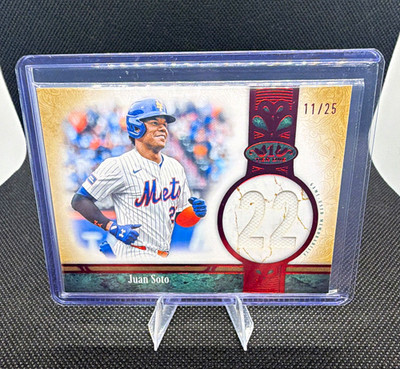 Topps 2026 Tier One Baseball Juan Soto Mets Jersey Number Relic JNR-JS 11/25