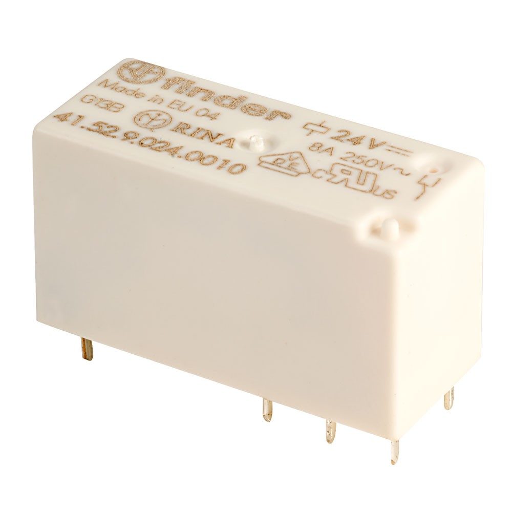 Finder 41.52.9.024.0010 24V Relay (Low Profile) DPDT 8A 41.52 - Image 2