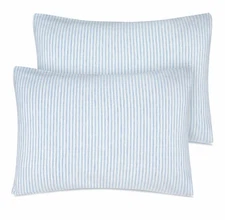 100% Organic Cotton Toddler Pillowcase/Travel Pillowcase 2 Pack 13”x18”