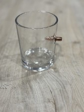 Bullet Rocks Glass with Real Copper Bullet! Made in the USA