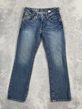 Ariat Jeans Mens 30x32 Blue M4 Low Rise Boot Cut Denim Western Riding Cowboy