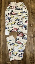 Hanna Andersson Boys Race Car Pajama Set Size 6/7