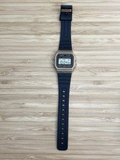 CASIO F-91W 593 Men Gold Tone Digital Chronograph Quartz Water Resistant