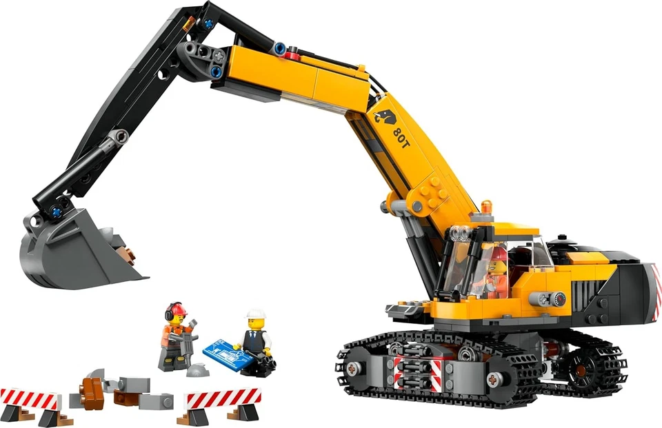 LEGO City Yellow Excavator - Toy Present Birthday Block Christmas Boy Girl Child - Image 4 of 4