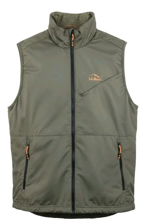 L.L. Bean Vest Men's Small Pertex Quantum Vest Green Zippered