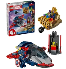 LEGO 76319 Marvel Captain America vs Thanos Toy Building Set 107 Pieces