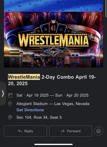 John Cena Farewell Tour 2025 Las Vegas Tee Wrestlemania 41 SZ 2XL LADIES ✅ - Picture 7 of 7