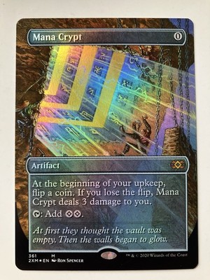 Mana Crypt (foil) (borderless) Double Masters Box Toppers