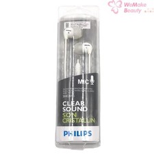 Philips Clear Sound In Ear Headphones With Mic SHE3595 White New In Box