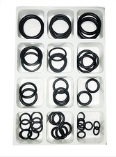 50pc Assorted O RING SET Black Rubber Seals Sink Tap Washers Plumbing Air Gas