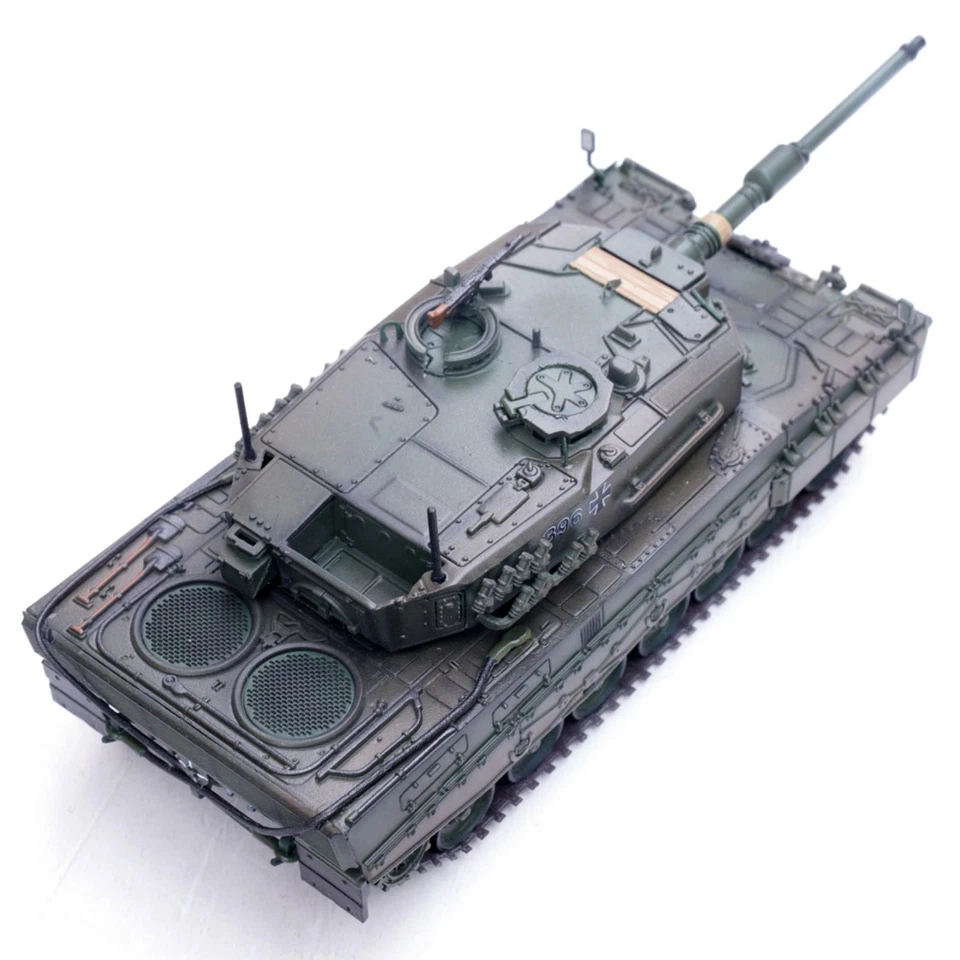 Alta Simulación 13.4cm Diecast Aleación 1/72 Ejército Alemán Leopardo 2A4 Tanque Modelo Foto 3 de 4