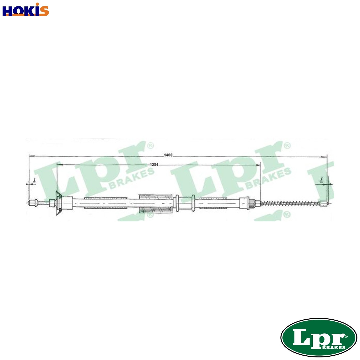 CABLE PULL PARKING BRAKE C0200B FOR FIAT PUNTO/Convertible/Van 1.7L 4cyl PUNTO