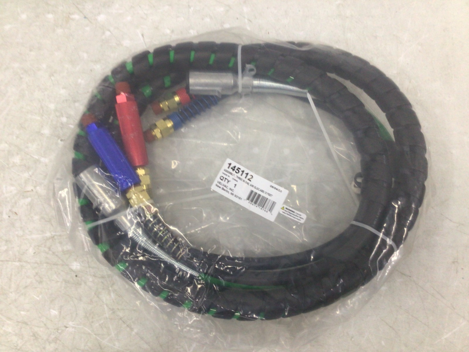 Velvac 145112 3-in-1 Air/Electrical Assembly (12 foot)