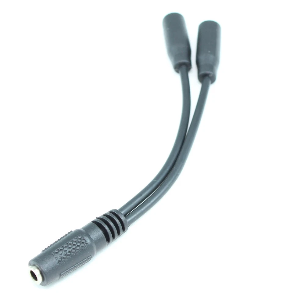 4inch 3.5mm Mini-Stereo TRS Female to 2 Female Y-Cable / Splitter - Image 2 of 2