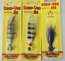 NORTHLAND DEEP-VEE BUCKTAIL JIG ( LOT OF 3)