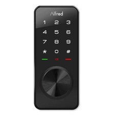Alfred DB1 Smart Lock Touchscreen Bluetooth Deadbolt, Key  ZWave Plus: DB1-B-BL
