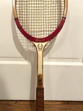 c.1960 Vintage Bancroft Executive Hand Crafted Wooden Racquet 4 5/8 M USA EXCL