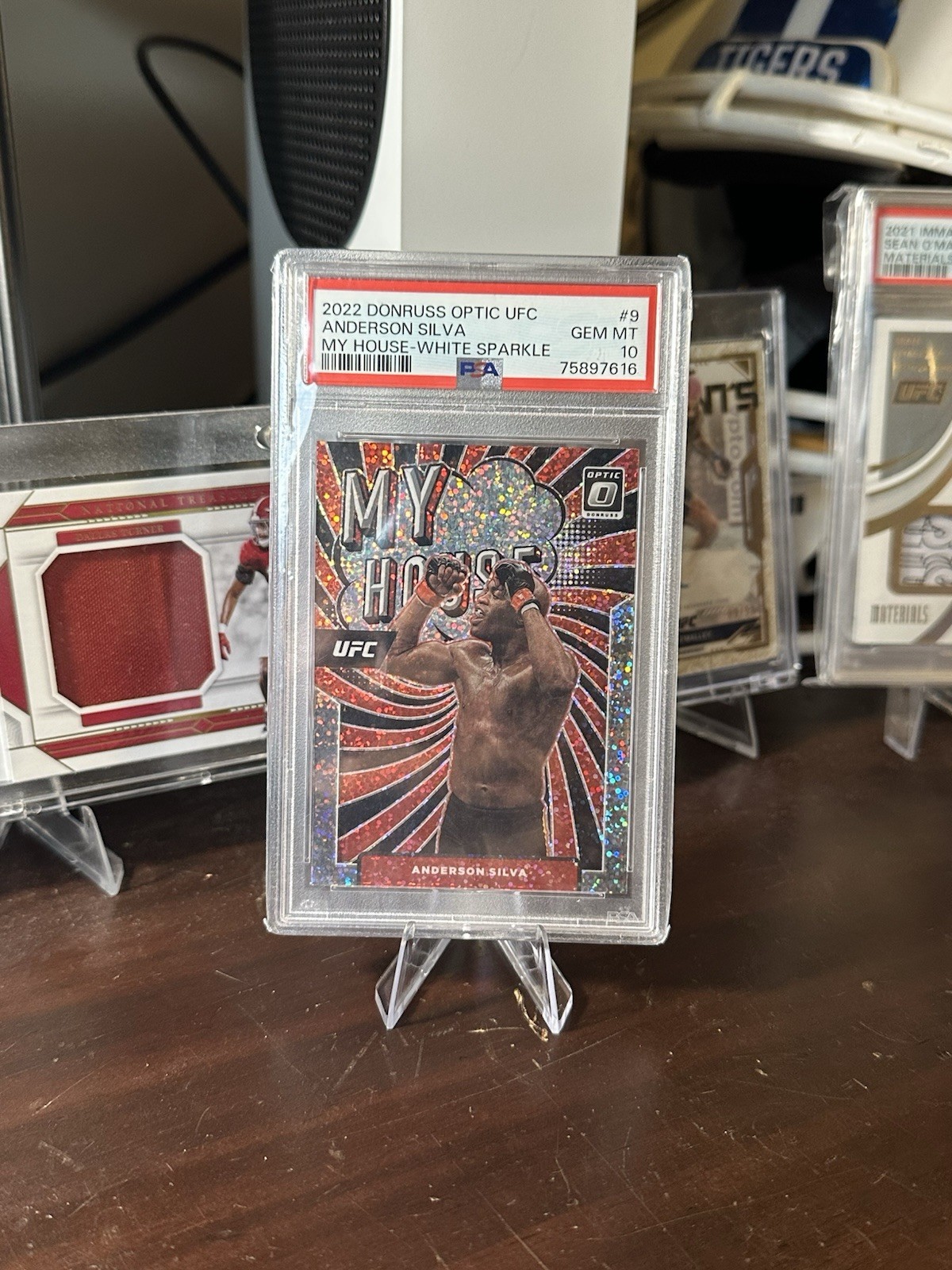 Anderson Silva #9 Ufc Cards 2022 Panini Donruss Optic UFC My House trading card — raw and PSA graded price guide