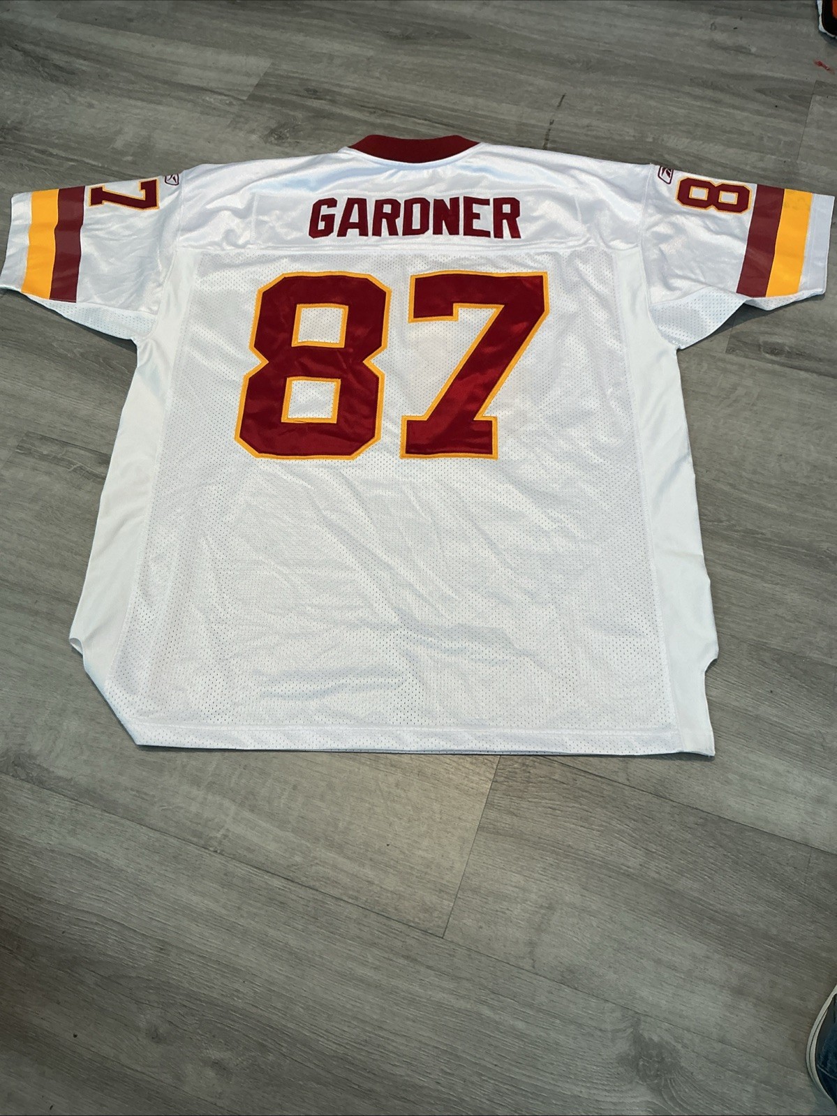 New White Reebok Adult Washington Redskins Eric Gardner Size 54 Jersey thumbnail 3