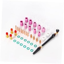 TIG Welding Accessories Kit, 49 Pieces, Assorted Nozzles, Cups, Collets, and O