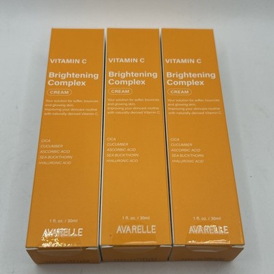 (3 Pack) Avarelle Vitamin C Brightening Complex Cream 1 fl Oz
