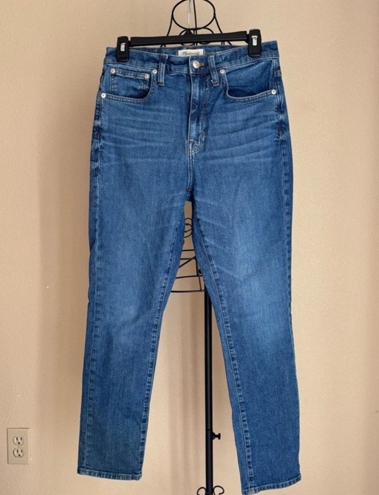 Madewell The High-Rise Slim Boyjean Jeans Womens Size 27 Medium Wash Denim