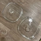 PYREX Glass Lids, Vintage. Lot of 2  A9C fits 9" Corning Ware Casseroles A-9-C