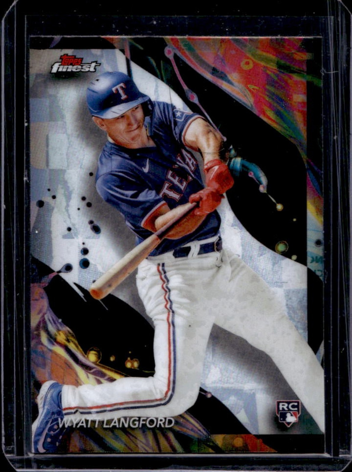 2024 Finest Wyatt Langford RC Refractor Rookie #141 Rangers